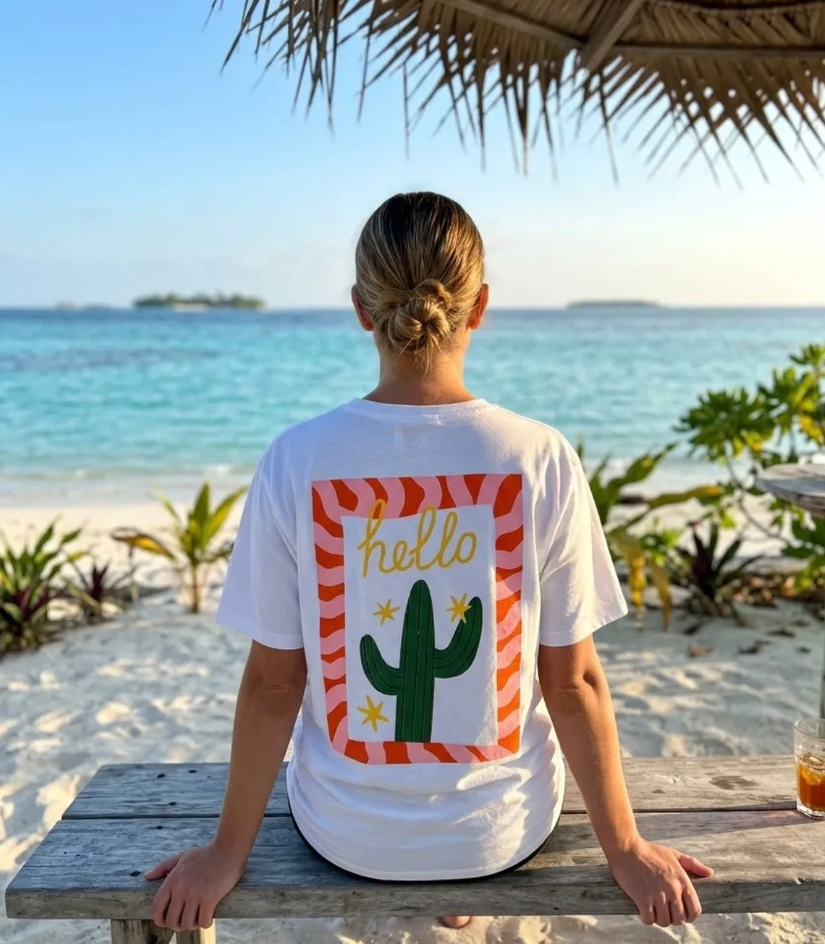 Tee shirt Hello Cactus Alaïa Bijoux