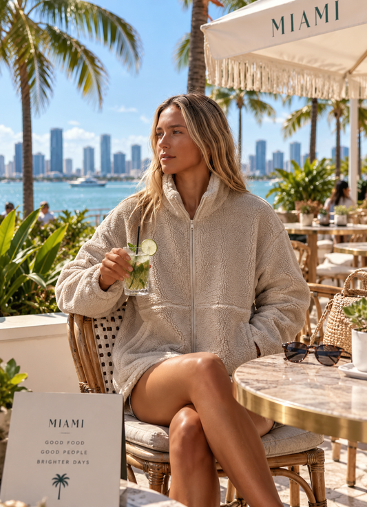 Veste polaire Sherpa courte Baisers Salés