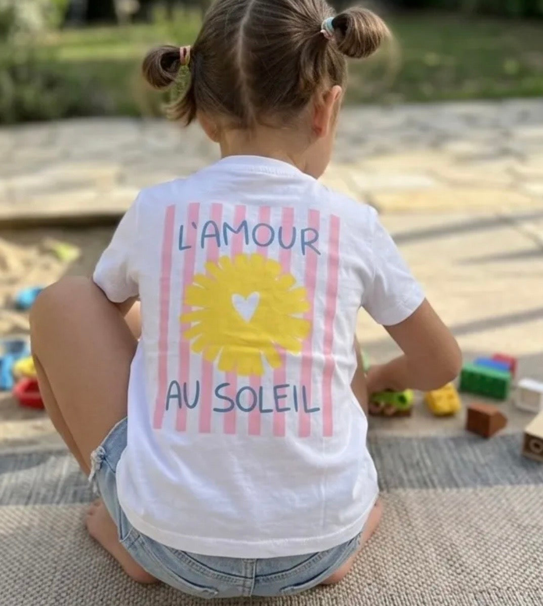 Tee-shirt L’amour au soleil enfant Baisers Salés