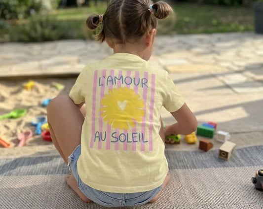 Tee-shirt L’amour au soleil enfant Baisers Salés