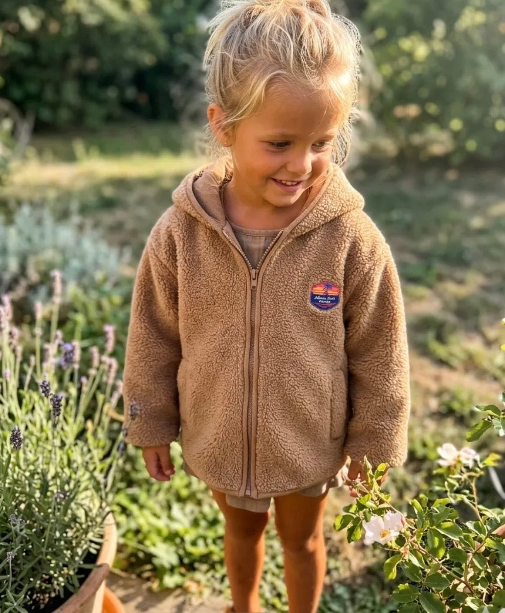 Veste polaire Sherpa enfant à capuche Baisers Salés