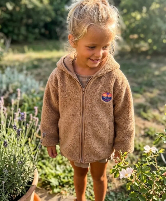 Veste polaire Sherpa enfant à capuche Baisers Salés