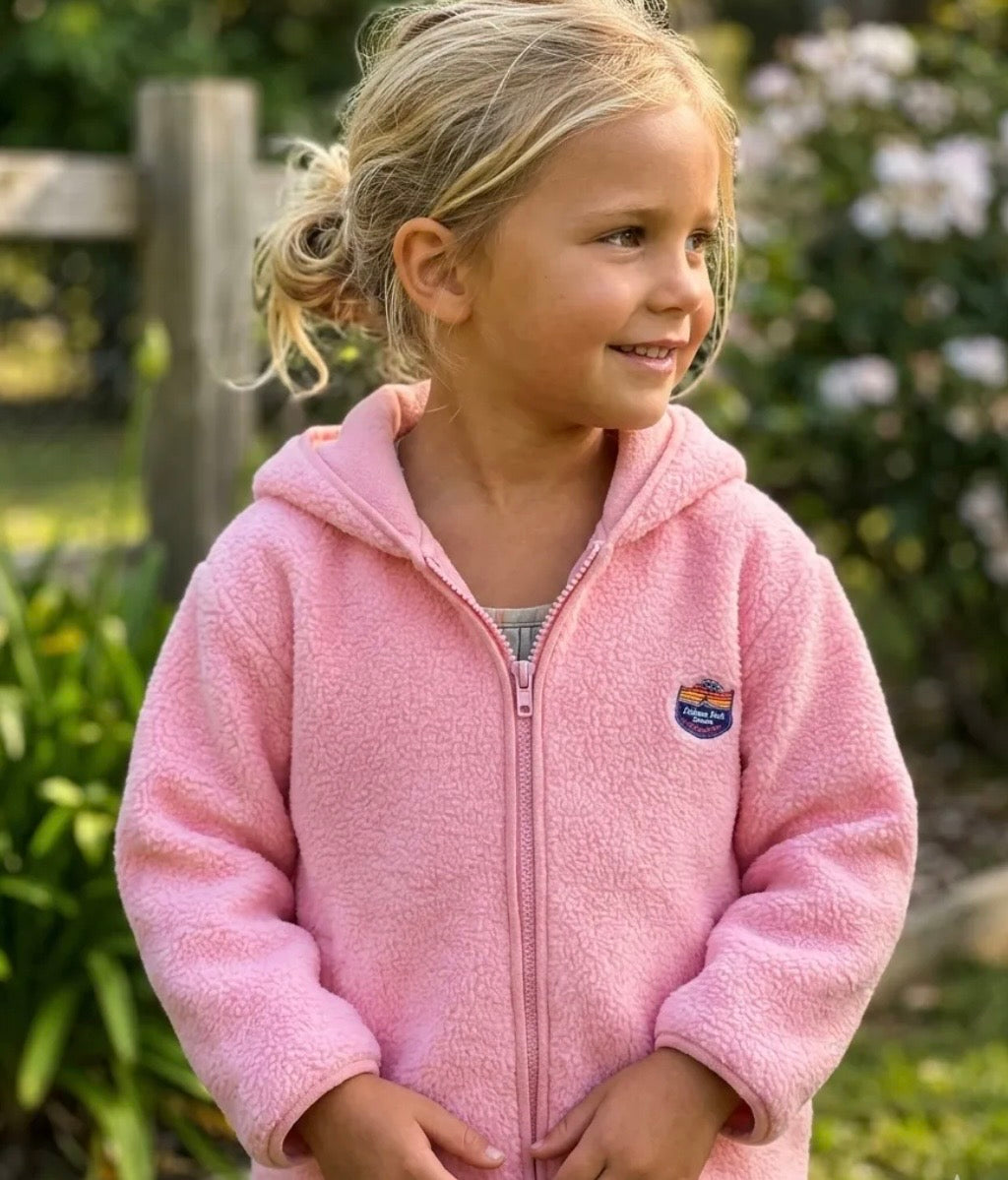 Veste polaire Sherpa enfant à capuche Baisers Salés